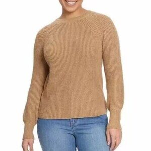 Jessica Simpson Ladies' Ribbed Sweater, Tan, S